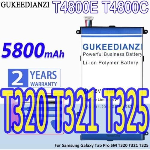 GUKEEDIANZI Replacement Battery T4800E For Samsung Galaxy Tab Pro 8.4 in SM-T321 T325 T320 T321 Tablet Battery 5900mAh
