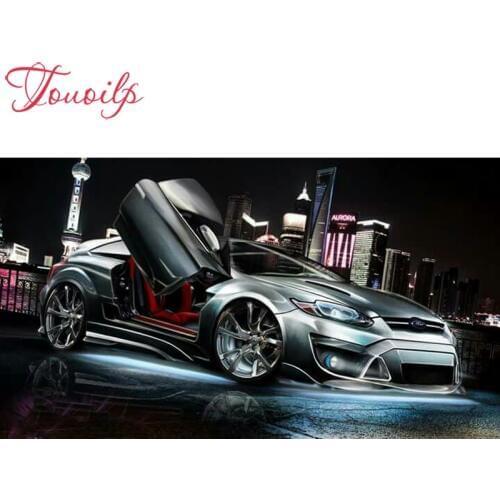 TOUOILP 5D DIY Diamond Painting Full Square/Round Drill"Super sports car"5d Embroidery Cross Stitch Mosaic Home Decor