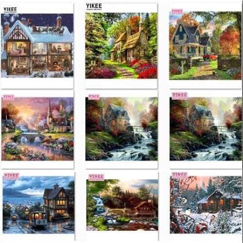 Diamond painting full drill,The view cabin, landscape, diy ,5d, diamond embroidery animal, couples ,diamond mosaic painting NEW