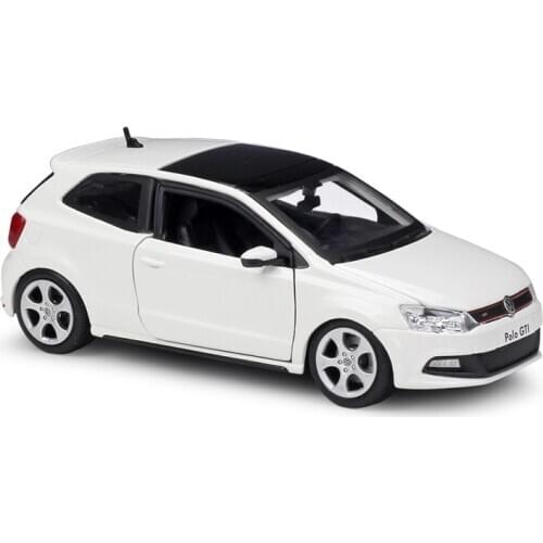 Bburago 1:24 VW Volkswagen POLO GTI MARK 5 Alloy Luxury Vehicle Diecast Pull Back Car Model Goods Toy Collection