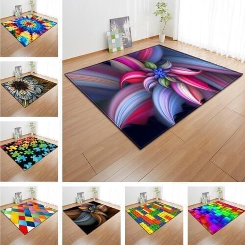 Colorful 3d rug Living room large carpet bedroom rug alfombra kids area rugs for home living room soft sofa floor tapete parlor