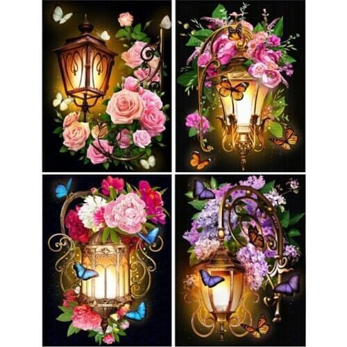 Evershine 5D Diamond Painting Butterfly And Flower Full Square Diamond Embroidery Sale Rhinestone Cross Stitch Wall Decoration