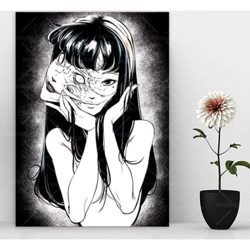 Junji Ito Manga Art Tonie Anime Canvas Painting Decor Wall Art Pictures Bedroom Study Home Living Room Decoration Prints Poster