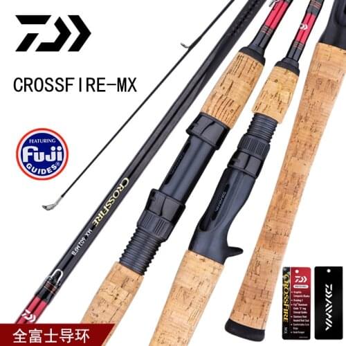 DAIWA CROSSFIRE MX Rod FUJI Rings Spinning/Casting Fishing Rod Carbon Fast lure rod UL/M/ML/MH 1.68/1.83/1.98/2.13M