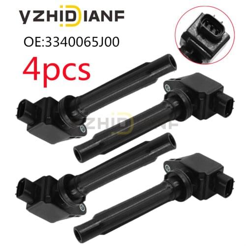4PCS/LOT 33400-65J00 3340065J00 H6T11371 UF-562 Ignition Coils For SUZUKI- SX4 2.0L 2.7 V6 2007-2009 GRAND VITARA 2.7L 2006-2008