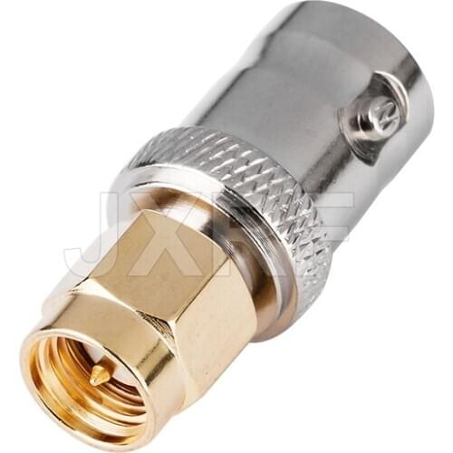 JXRF coaxial coax adapter SMA to BNC connector SMA male to BNC female Jack fast ship