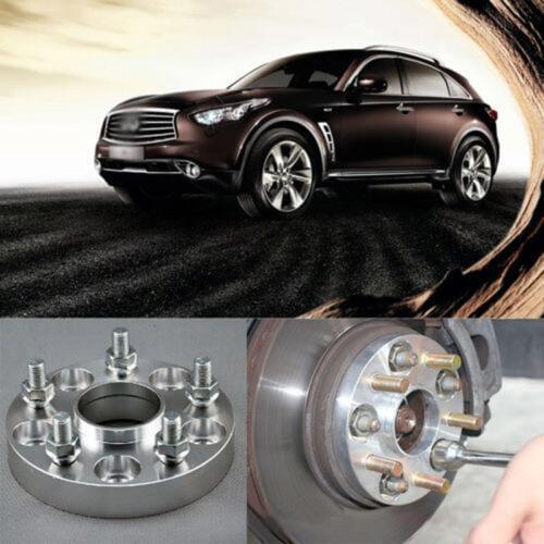 Teeze 4pcs New Billet 5 Lug 12*1.25 Studs Wheel Spacers Adapters For Infiniti EX 2008-2014/FX 2009-2014/M-Type 2006-2014