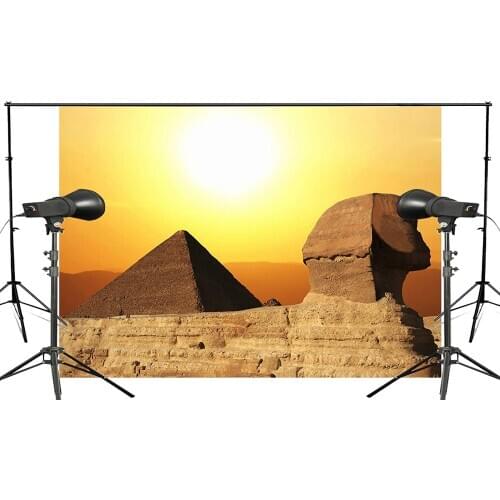 Beautiful Golden Sunny Khufu pyramid Side View Photography Background Photo Studio Backdrop 150x210cm History Background Wall