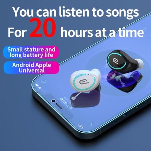 Mini Invisible Ture Wireless Earphone Noise Reduction Bluetooth Headphone Handsfree Stereo Headset TWS Earbud With Microphone