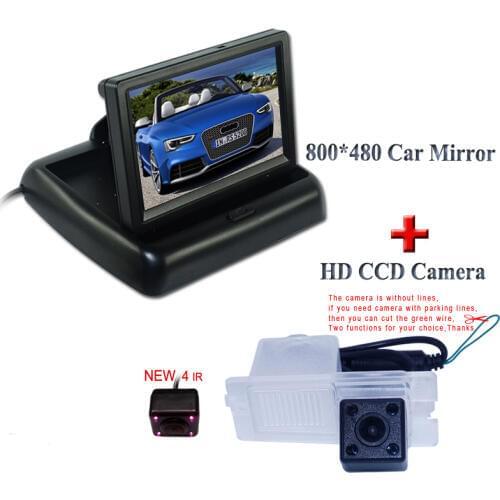 Car rear Monitor 4.3"TFT Screen Car Rear View Camera for SsangYong Actyon Korando Rexton