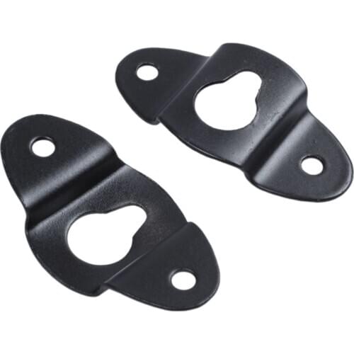 10PCS o Speaker Wall Mounted Iron Hanger Plate Black 4.8cm Long