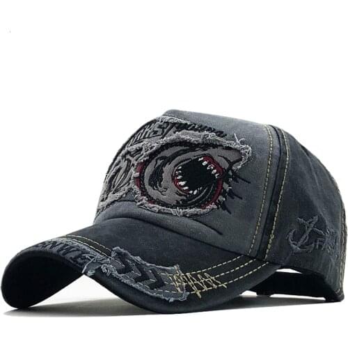 2021 New Cotton Men baseball cap for women snapback hat Shark embroidery bone caps men baseball hats