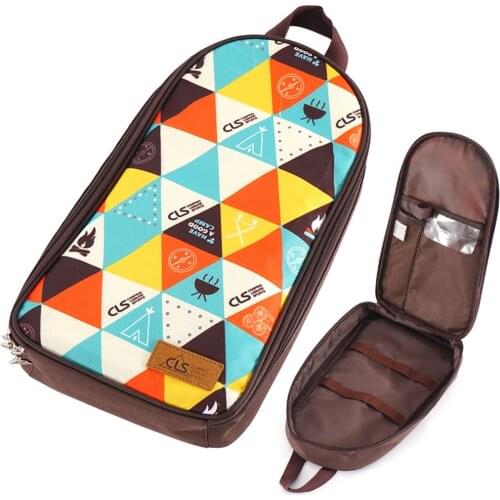 Portable Cooking Utensils Organizer Storage Bag Pouch for Outdoor Travel BBQ Camping Cookware