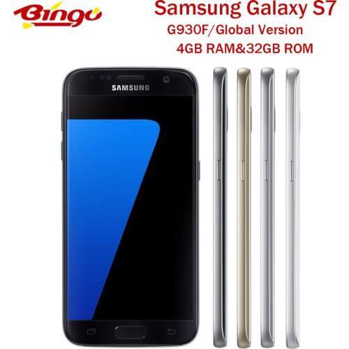 Samsung Galaxy S7 G930F Original Global Version Android Phone Exynos Octa Core 5.1" 12MP&5MP RAM 4GB ROM 32GB NFC Fingerprint