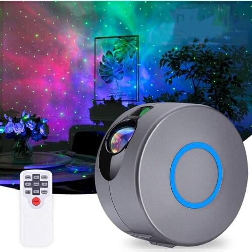 Starry Sky Projector Lamp Led Laser Galaxy Night Light USB Remote Control Fantasy Gypsophila Home Theater Party Bar Gift Light
