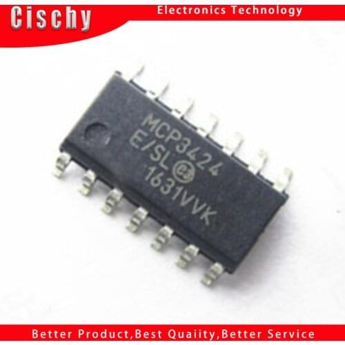 1pcs/lot MCP3424-E/SL SOP-14 MCP3424-E 3424 MCP3424 P3424 CP3424 In Stock