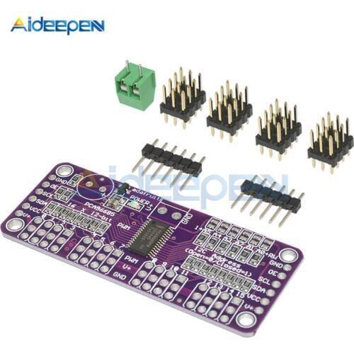 1Set CJMCU PCA9685 16 Channel 12-Bit Servos PWM Driver Support I2C IIC Interface 3.3V/5V 1.6 KHz For Raspberry Pi Shield Module