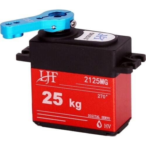 25KG RC Servo Digital High Torque Metal Gear Waterproof, 270° Control Angle