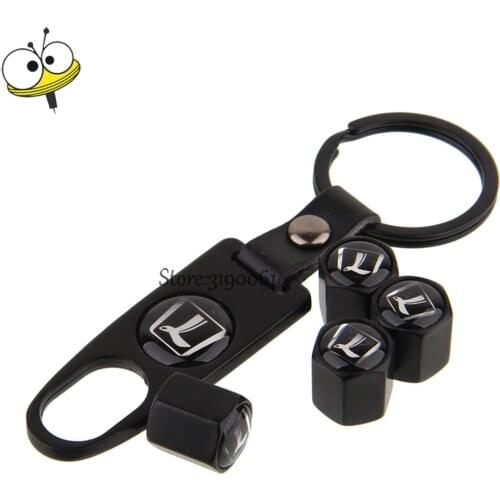 For Luxgen Accessories Car Styling Wheel Rim Sticker Tire Valve Stem Caps Keychain For Luxgen 5 6 F3 7 SUV Luxgen U7 MPV