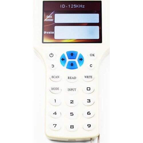 10 English Frequency RFID Copier Duplicator 125KHz Key fob NFC Reader Writer 13.56MHz Encrypted Programmer USB UID Copy Card Tag