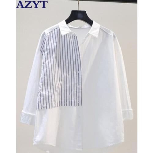 Женские хлопковые рубашки AZYT China At AliExpress
