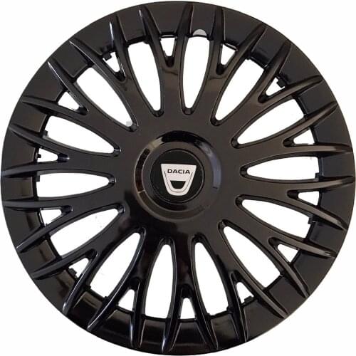 Car Wheel Rim Cover R15 Inch Gloss Piano Bright Black Flexible For Dacia Sandero Stepway Logdy Dokker Logan 4pcs/Set