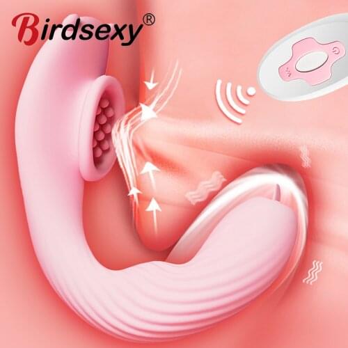 Wear Dildo Vibrator for Women Sucking Clit Stimulate G Spot Female Masturbator Remote Control Licking Panties Vibrators Sex Toys