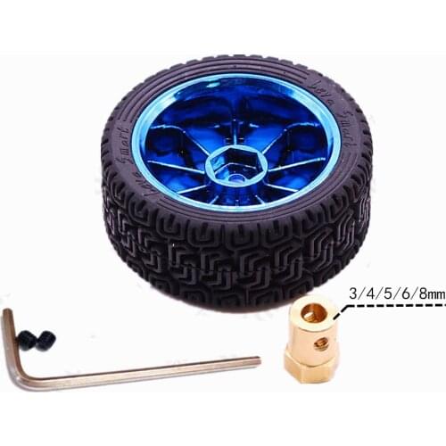 65mm Friction grain Wheel Coupling 3/4/5/6/8MM DIY Motor For Balance car Micro Robot Parts