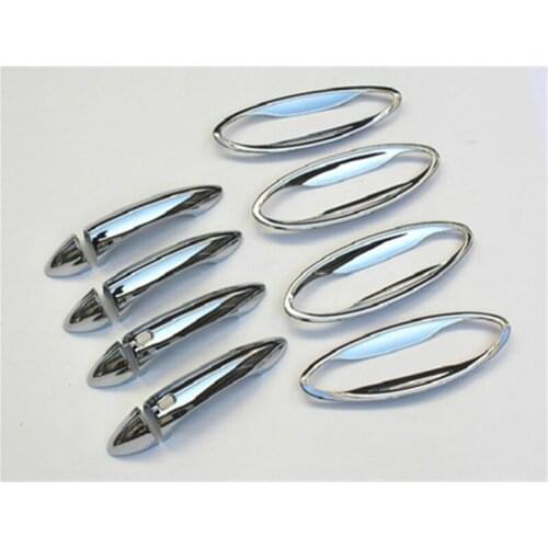 ABS Chrome Door Handle Bowl Door handle Protective covering Cover Trim for for Ford Ecosport 2013-2018 Car styling