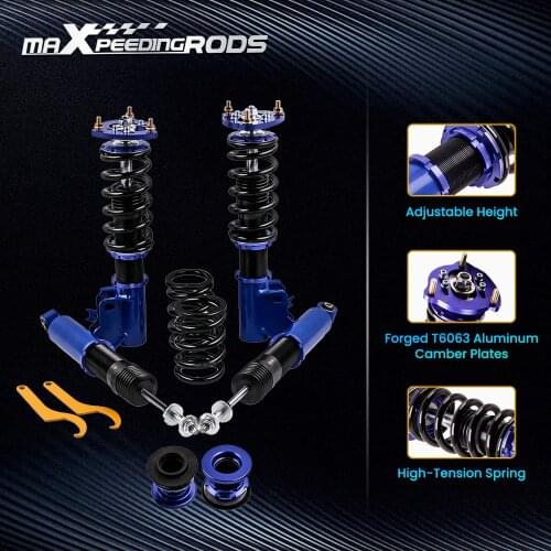4pcs Adj.Damper Coilover Suspension Kits For Honda Civic 2006-2011 LX EX SI FA5 FG2 FG1 Blue Damper Force Front Rear