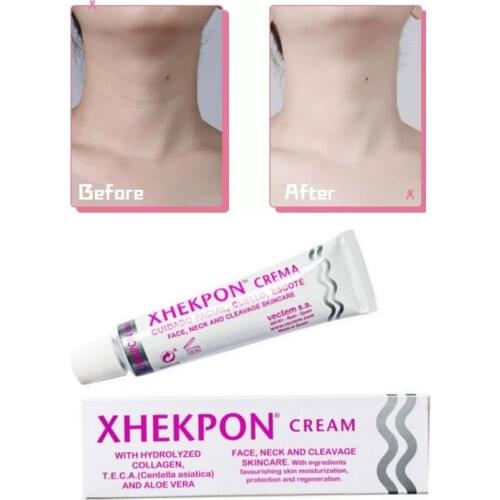Xhekpon Crema Face Neck Cream 40ml Neckline Cream Wrinkle Smooth Anti Aging Whitening Cream Moisturizing Nourishing Neck Care
