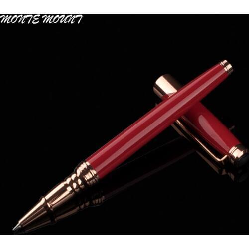 Metal roller ball pen stationery school office supplies luxury brand writing ink pens for Christmas gift box