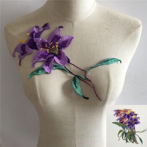 Fashion Exquisite Lace Collar Embroidery Lace Fabric DIY Polyester Flower Decoration Dress Sewing Accessories Multiple Colors