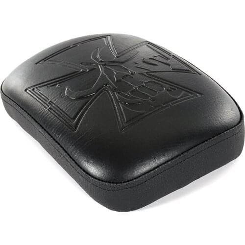 Motorcycle Synthetic Leather Rear Passenger Cushion 8 Suction Cups Pillion Pad Suction Seat Motorbike For Harley Passenger Seat