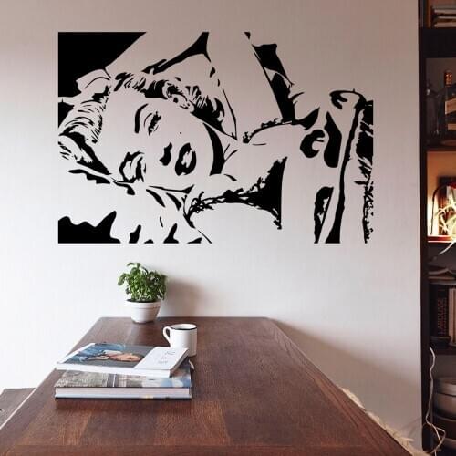 New player portrait of Marilyn Monroe aw9188 foreign trade wholesale living room bedroom decoration wall sticker custom