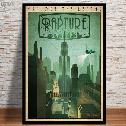 Posters and Prints Bioshock Rapture Video Game Movie Wall Art Poster Canvas Painting Pictures for Home Decoration