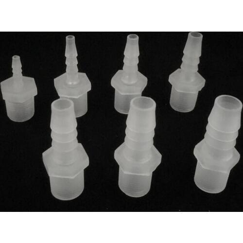 1pcs 3/8" Thread To 3.9mm-12mm Plastic Straight Garden Watering Connectors Hose Fittings