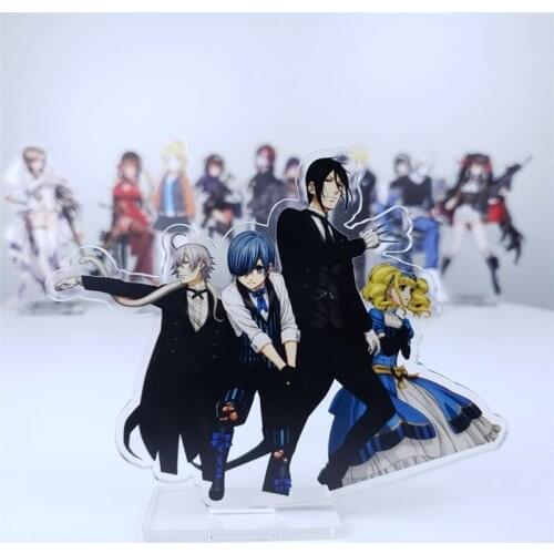 1pcs Anime Black Butler Cartoon Printed Stand Figure Acrylic Cosplay Accessories Desk Decor for Boy Girl Gift Hot