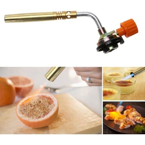 Portable Butane Burner Welding Gas Torch Flame Gun Brazing Flamethrower Outdoor Camping BBQ Soldering Heat Gun Welding Equipment