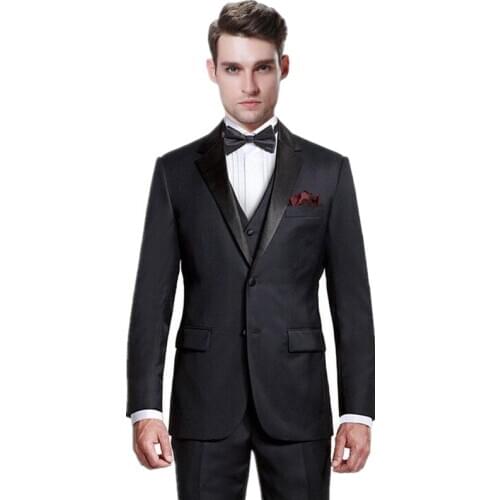 Chic men suits formal occasions men suit fashion business three-piece cultivate ones morality show thin man the groom suit