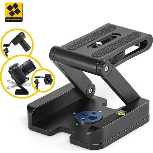 Meking Aluminum Alloy Flextilt Head Desktop Tripod Plate Compatible with Camcorder Slider Rail DSLR Camera GoPro Action Cam