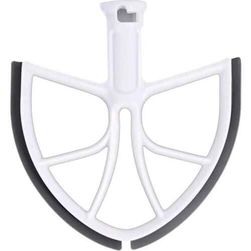 Silicone Edge Beater Paddle Bowl-Lift Stand Mixer Home Kitchen Mixing Attachment Replacement for KitchenAid 6-Quart