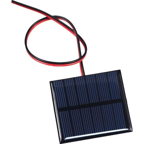 1PCS 3V 150mA Solar Panel With 30CM Wire Mini Solar System DIY For Battery Cell Phone Charger