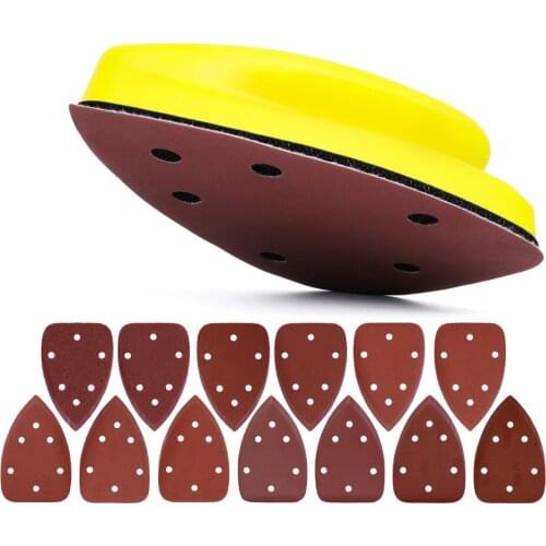 Triangle Sandpapers And 1pc Hand Sanding Block Abrasive Sand Polishing Sheet For Metal Wood Hand DIY Tools