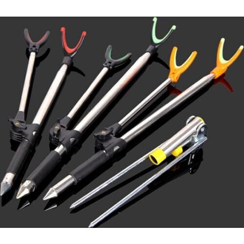 Fishing Rod Bracket Stretch Pole Bracket Holder 1.7M 1.9M 2.1M 2.4M 2.5M Stainless Steel Fishing Tackle Accessory Tool X577D