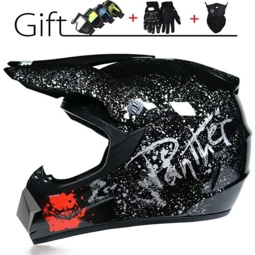 Unisex Black Capacetes Motorcycle Adult Motocross Off Road Helmet Atv Dirt Bike Downhill MTB DH Racing Helmet Cross Helmet
