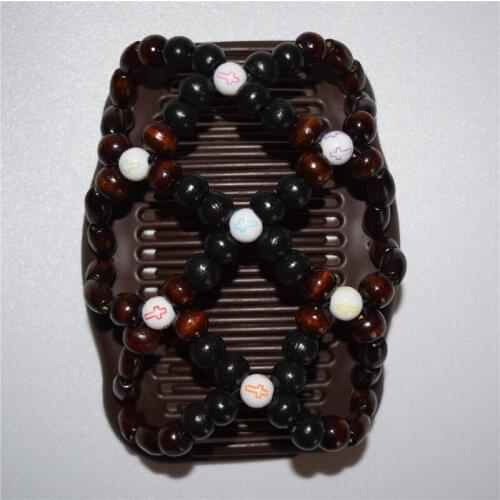 20 PCS/LOT mix colour cross black style magic comb hair accessory Double Magic Fashion