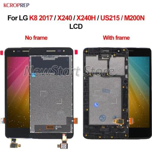 For LG K8 2017 LCD Display Touch Screen Digitizer Assembly For LG X240 X240H US215 M200N lcd Replacement Accessory 100% Tested