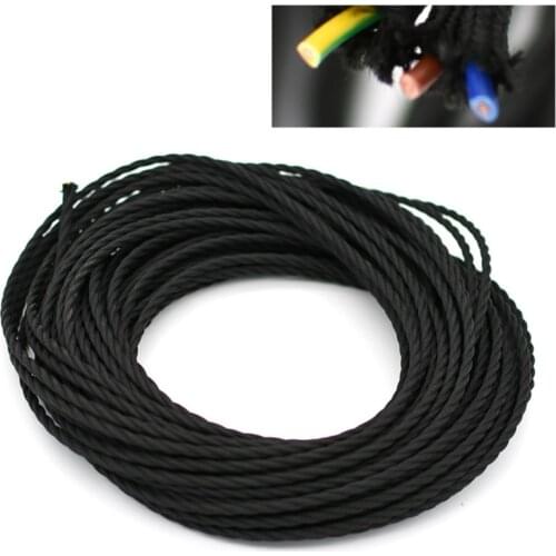 10/20 Meters 2Core Copper Wire Electrical Rope Wire Braided Twisted Lighting Cable Creative Chandelier DIY Accessories Wholesale