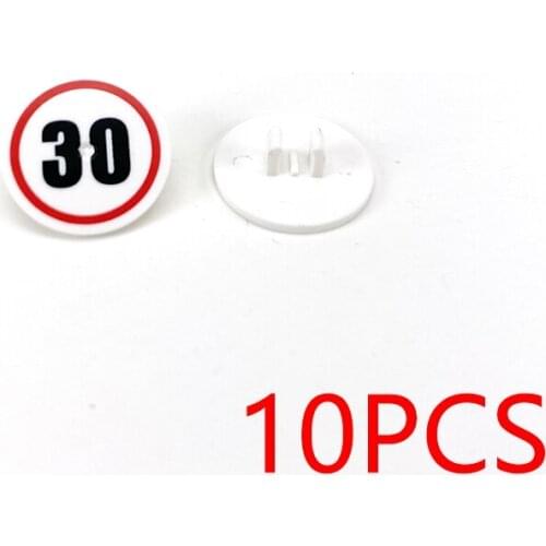 10PCS Road Sign 3026pb017 2x2 Round MOC Printed Building Blocks Tile Toys Kids Learning Education
